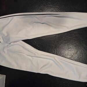 White Athletic Track Pants
